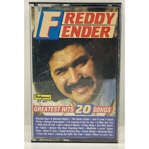 Vintage Freddie Fender Greatest Hits 20 Songs Cassette Tape Very Rare Country